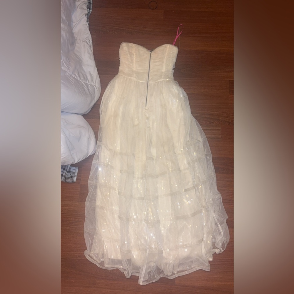 White formal dress